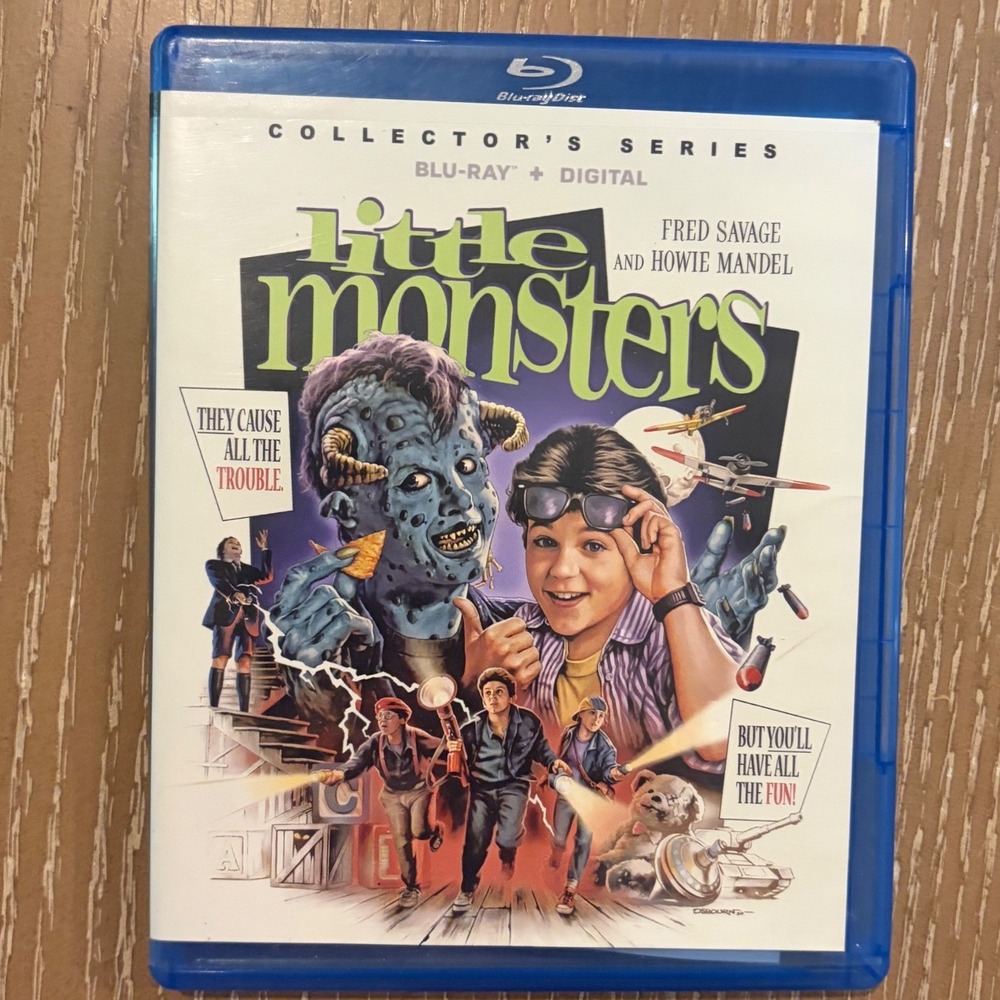 Little Monsters Blu-ray Vestron Video Collector Series Fred Savage Howie Mandel